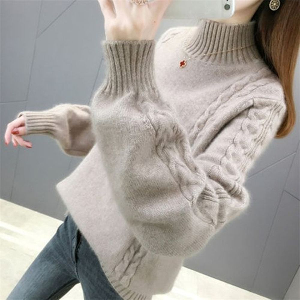 pullover korean sweater women knitted s for long sleeve basic