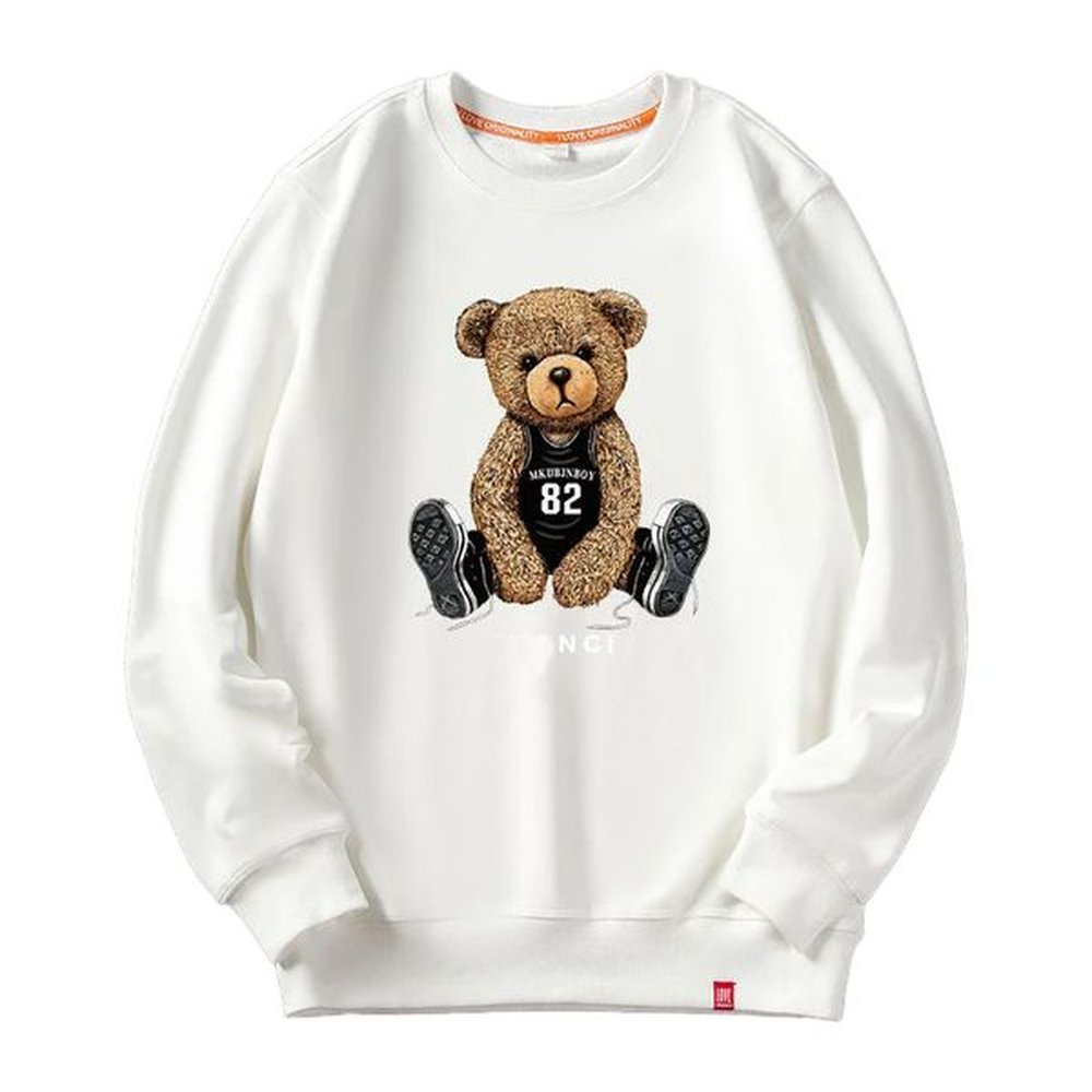 Pullover men's hoodie multi-color women's hoodie pure cotton high-quality designer coat street blazer couple coat Street bear cart