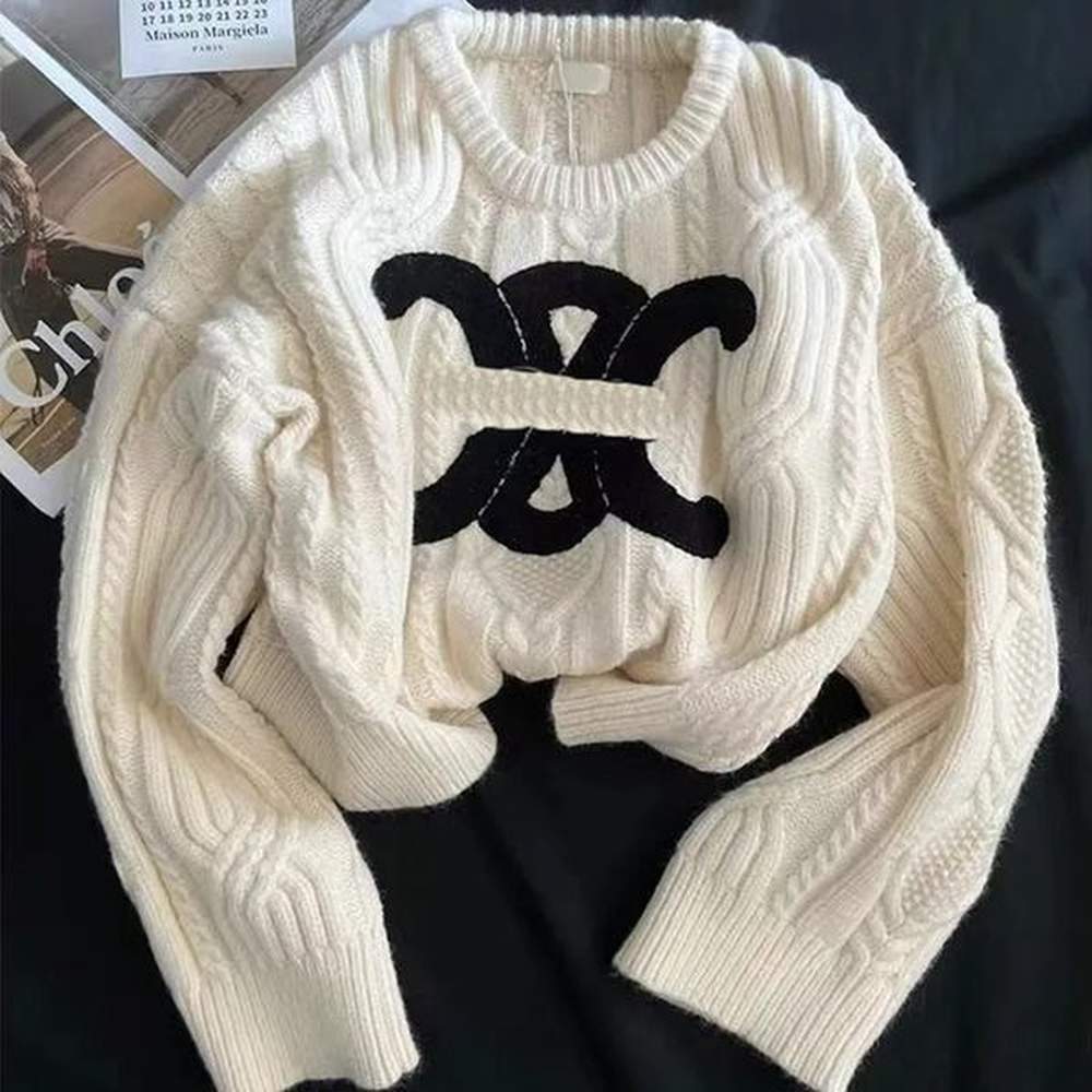pullover sweater women loose lazy wind design sense niche.jpeg