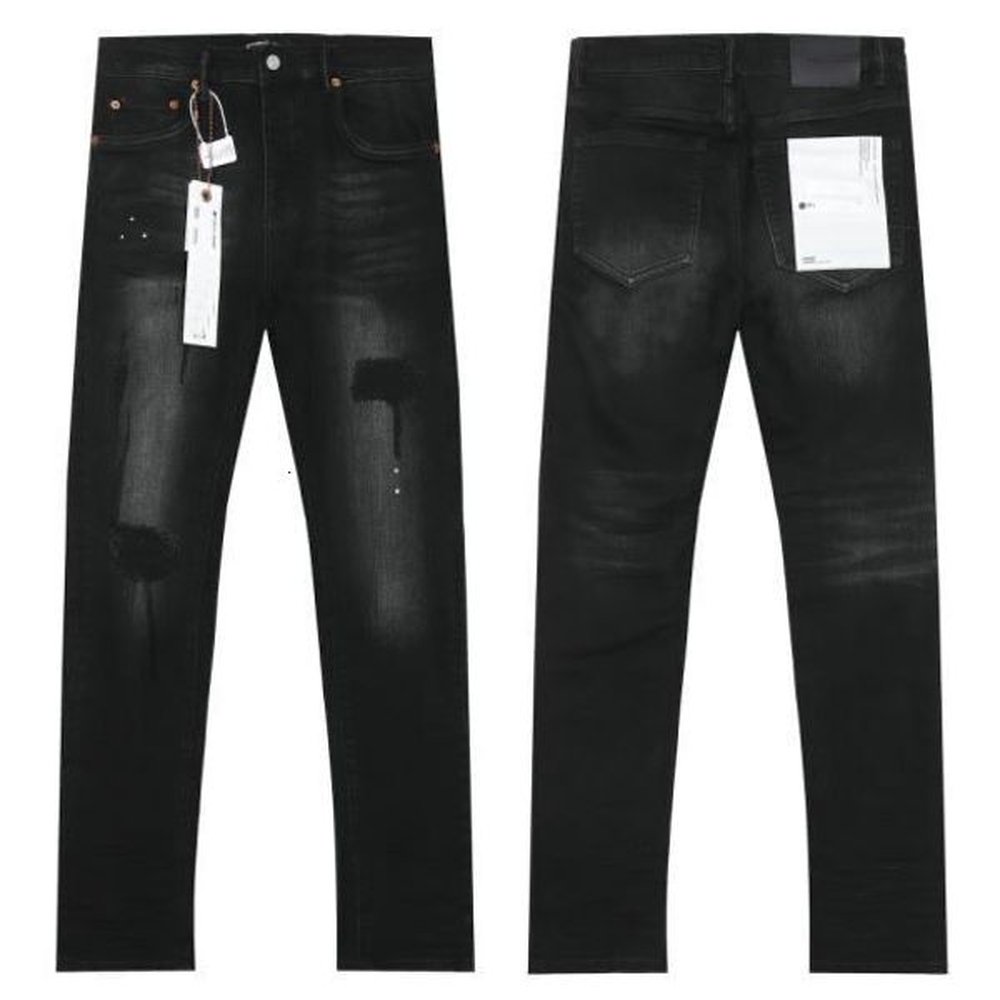 Purp * jeans mens ripped jeans mens trendy brand autumn new Korean version pants