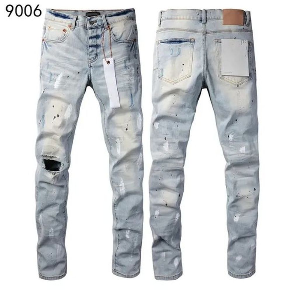 Purps Jeans Denim Trousers Mens Purps Jeans Designer Jean Men Pants High-End Quality Straight Design Retro Streetwear Casual Sweatpants Jogg