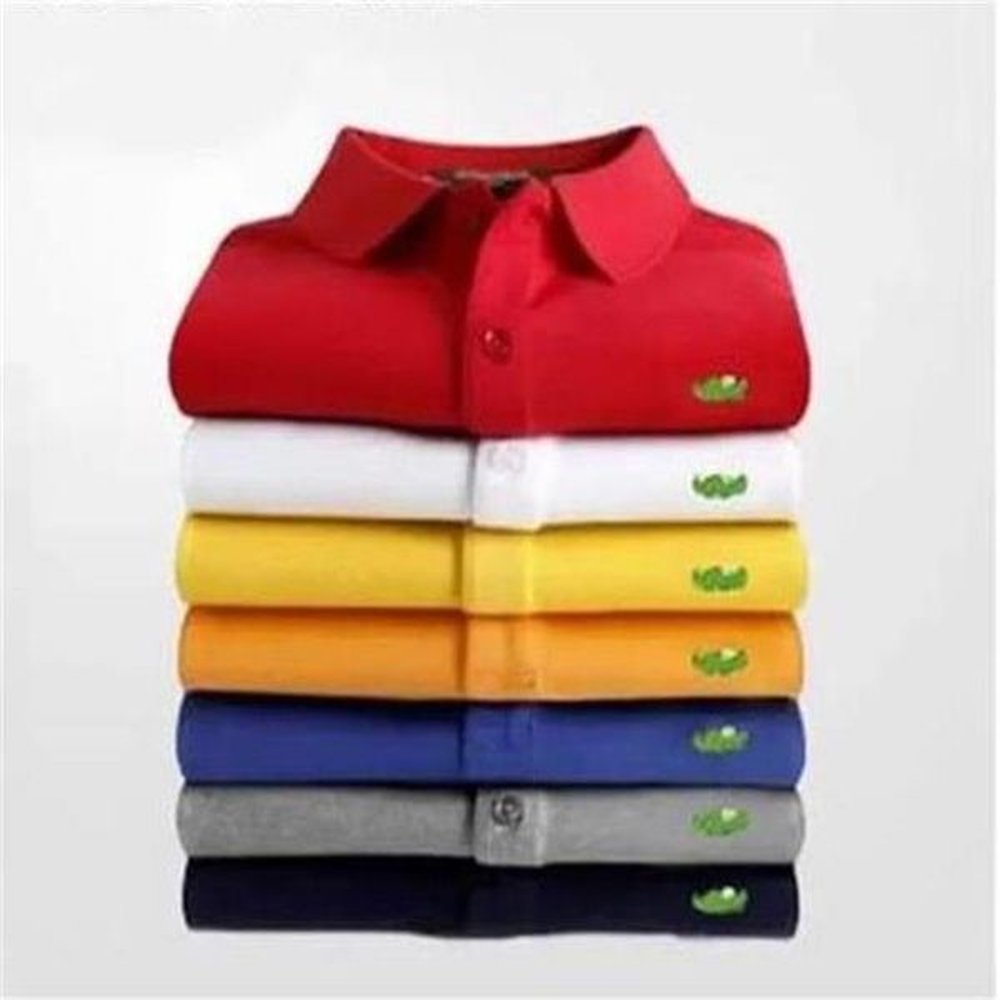 Quality Brand Pony embroidery polo shirts Men's polo shirts designer crocodile shirt Business standing collar cotton fashion mens polo