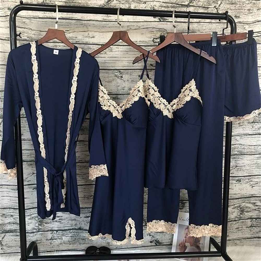 qweek home clothes women pyjamas sexy lace pajamas set
