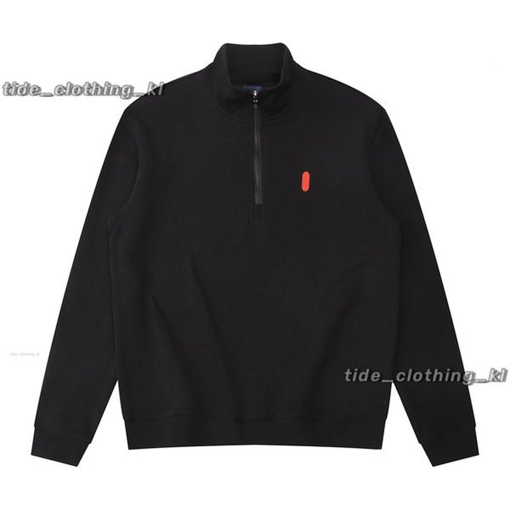 Ralphly Hoodies Polo Designer Hoodie Pullover Sweatshirt Mens Polo Ralp Hoodie Embroidery Stand Collar Half Pull Jacket Autumn Winter Casual