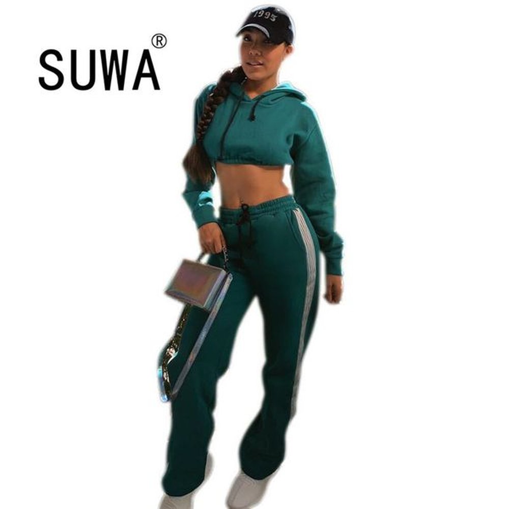 recommend bf style tracksuit women two piece lounge wear set