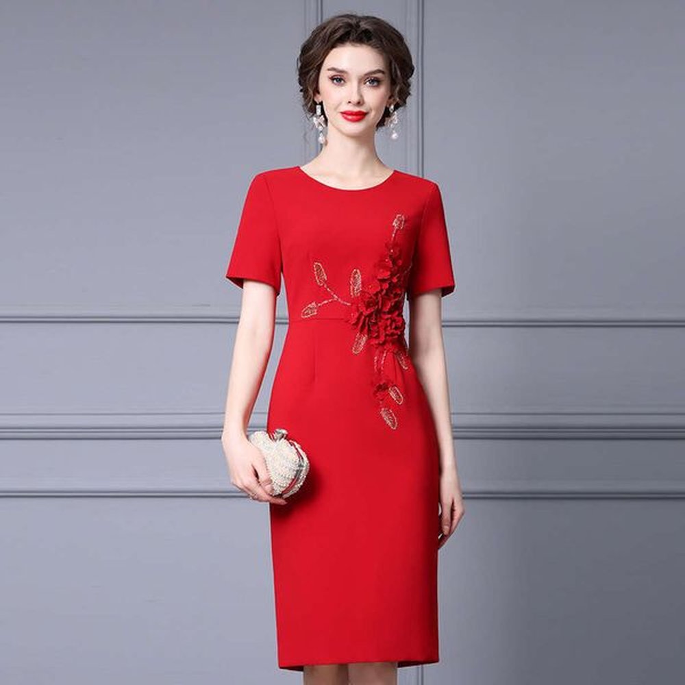 red split hip bag skirt new formal occasion three