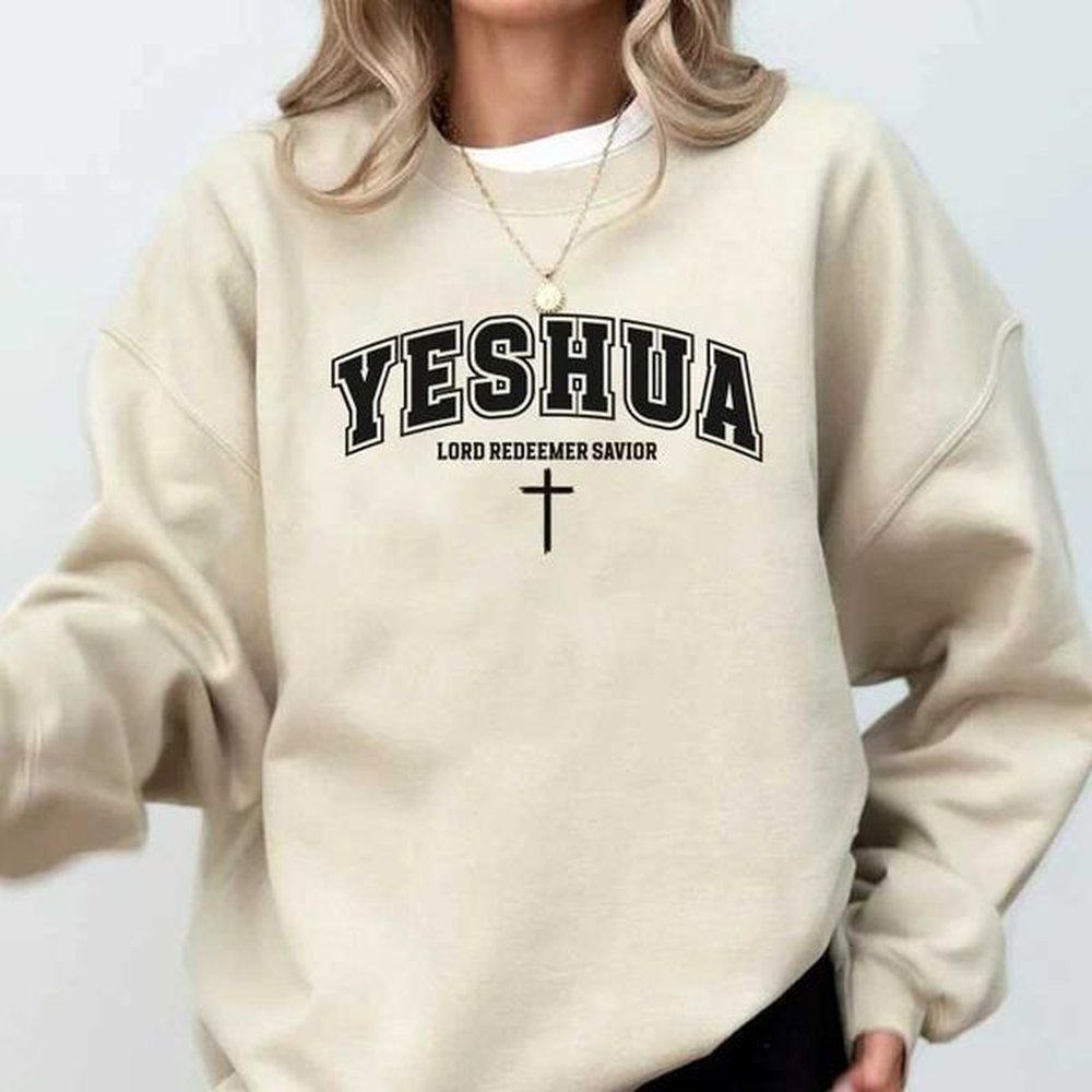 retro yeshua sweatshirt christian yeshua religious hoodie aesthetic faith clothing