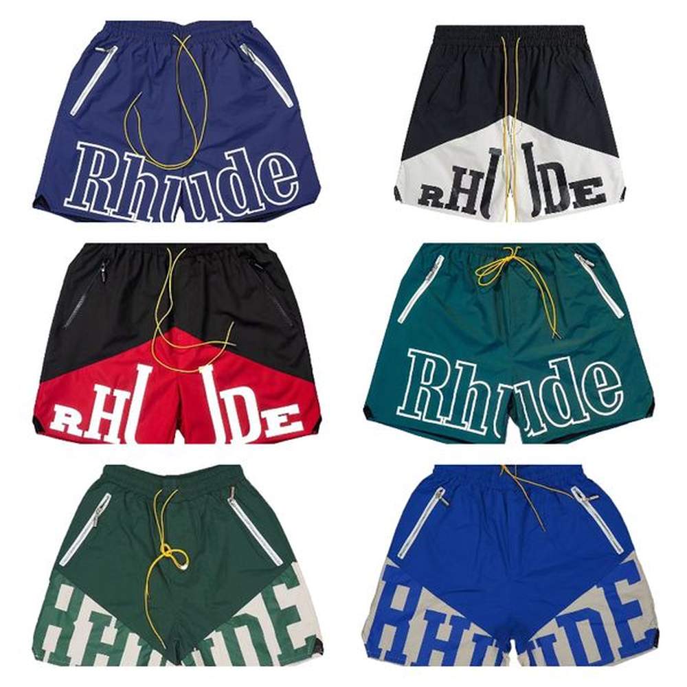 Rhude Shorts 24ss Designer Mens Rhude Shorts Mens runrun Swim Short men Knee Length Hip Hop High Street Sports golf shorts men kapital short