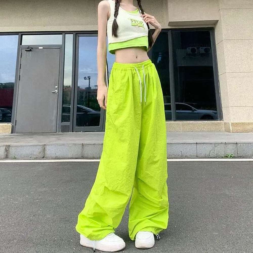 rimocy high waisted summer cargo pants womens street clothing brushed