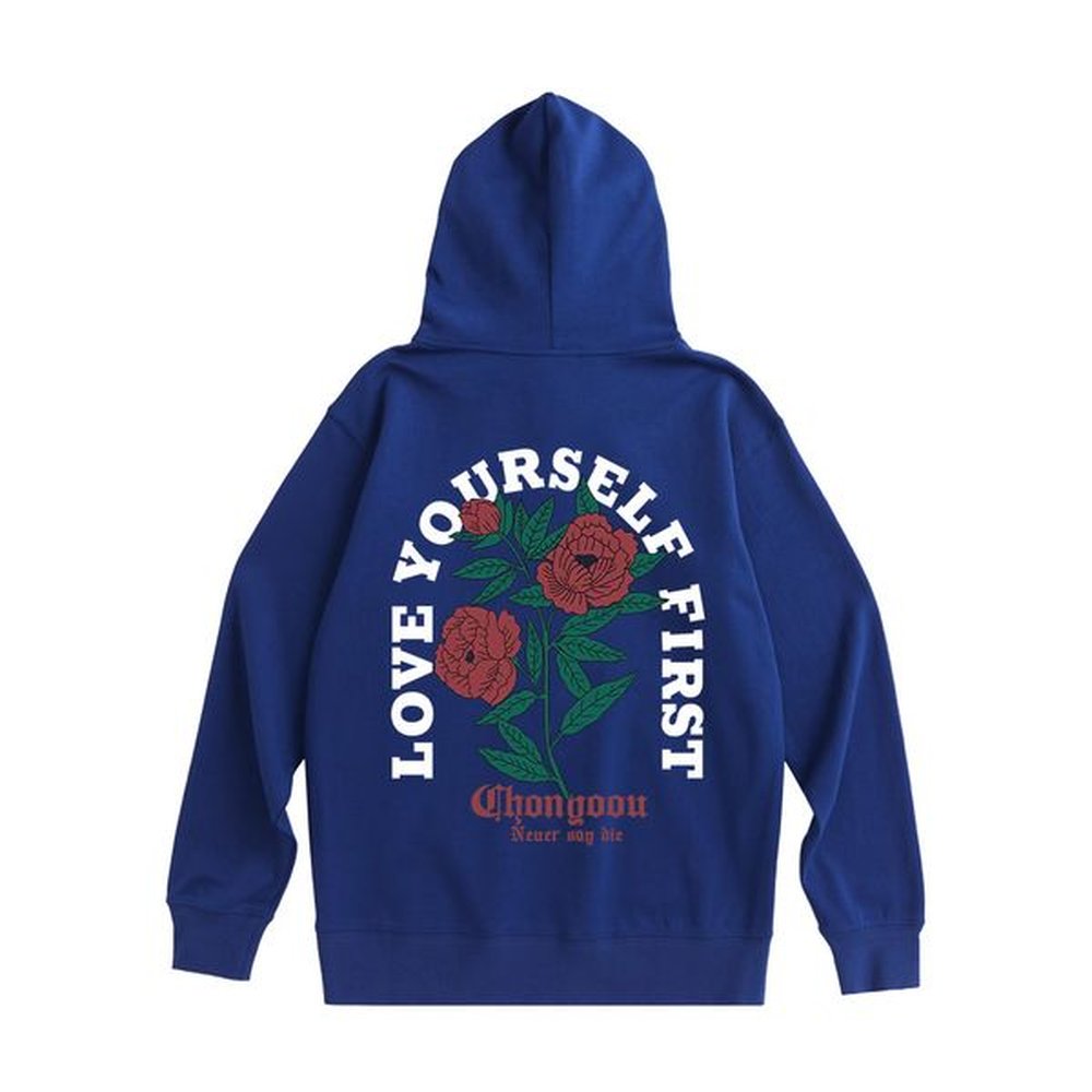 Rose Graphic Men's Fleece Hoodies Gothic Y2K Fashion Brand Casual Hooded Pullovers Autumn Winter Large Size Male Casual Sweatshirts