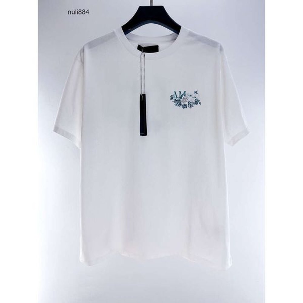 Rose T Luxurys Tee Fashion Mens Shirts Women Designers Top Shirt La Blanche design Men Casual short sleeves Street Designer Amirity Amiritsh