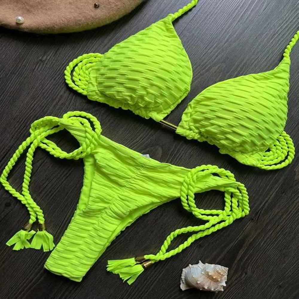 ruotongsept sexy bikini set swimsuit womens swimsuit push up thong