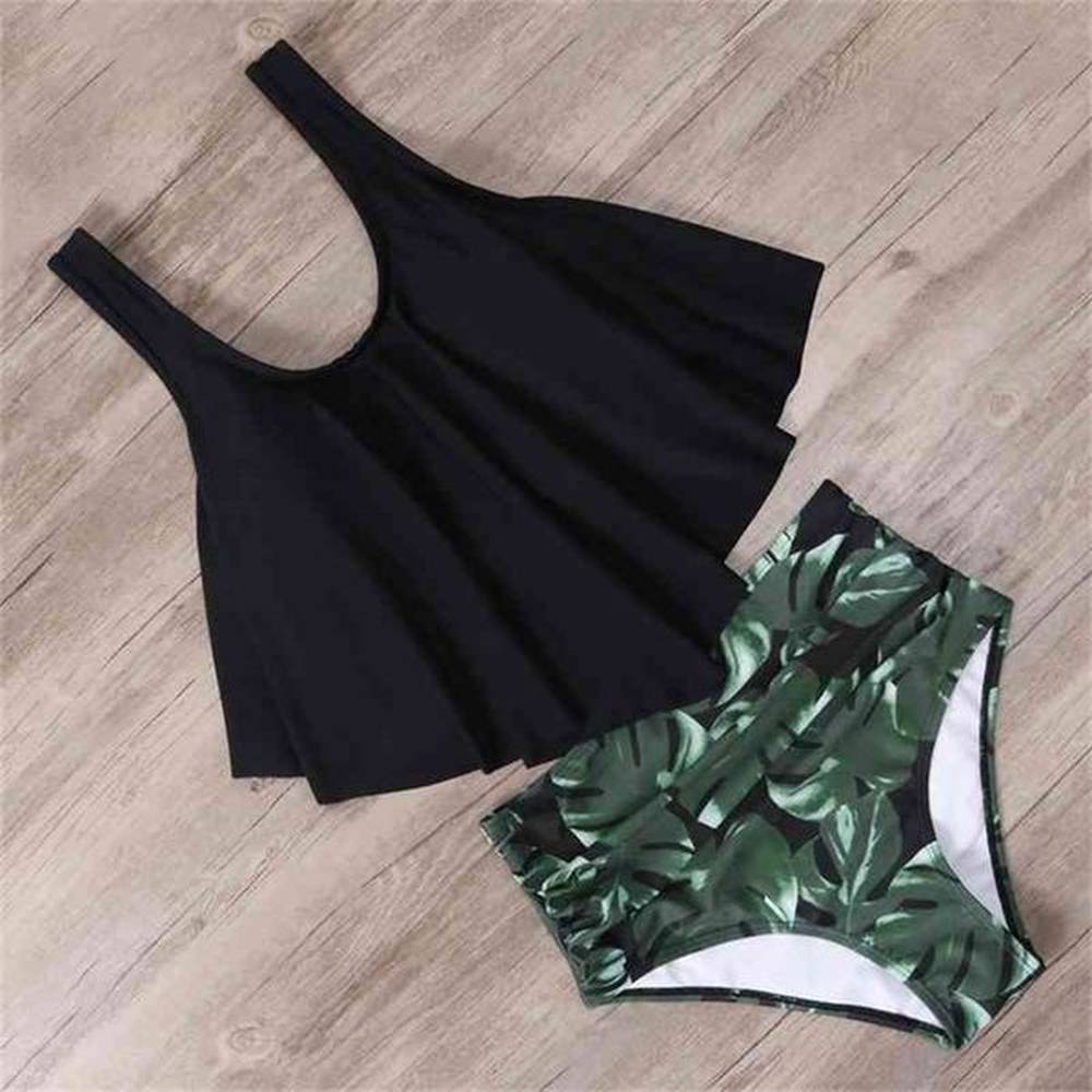 rxrxcoco high waist push up swimwear women swimsuit plus size