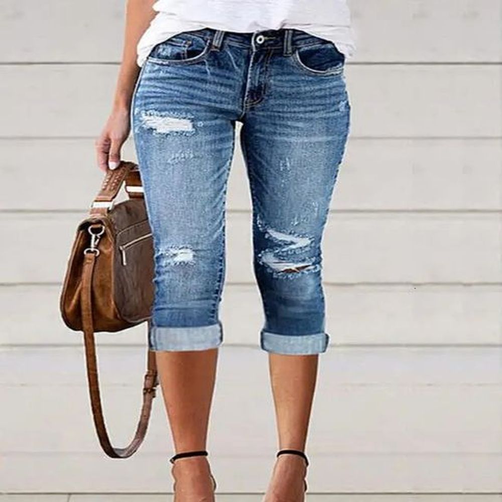 s pants for women fashion elegant ripped low waist