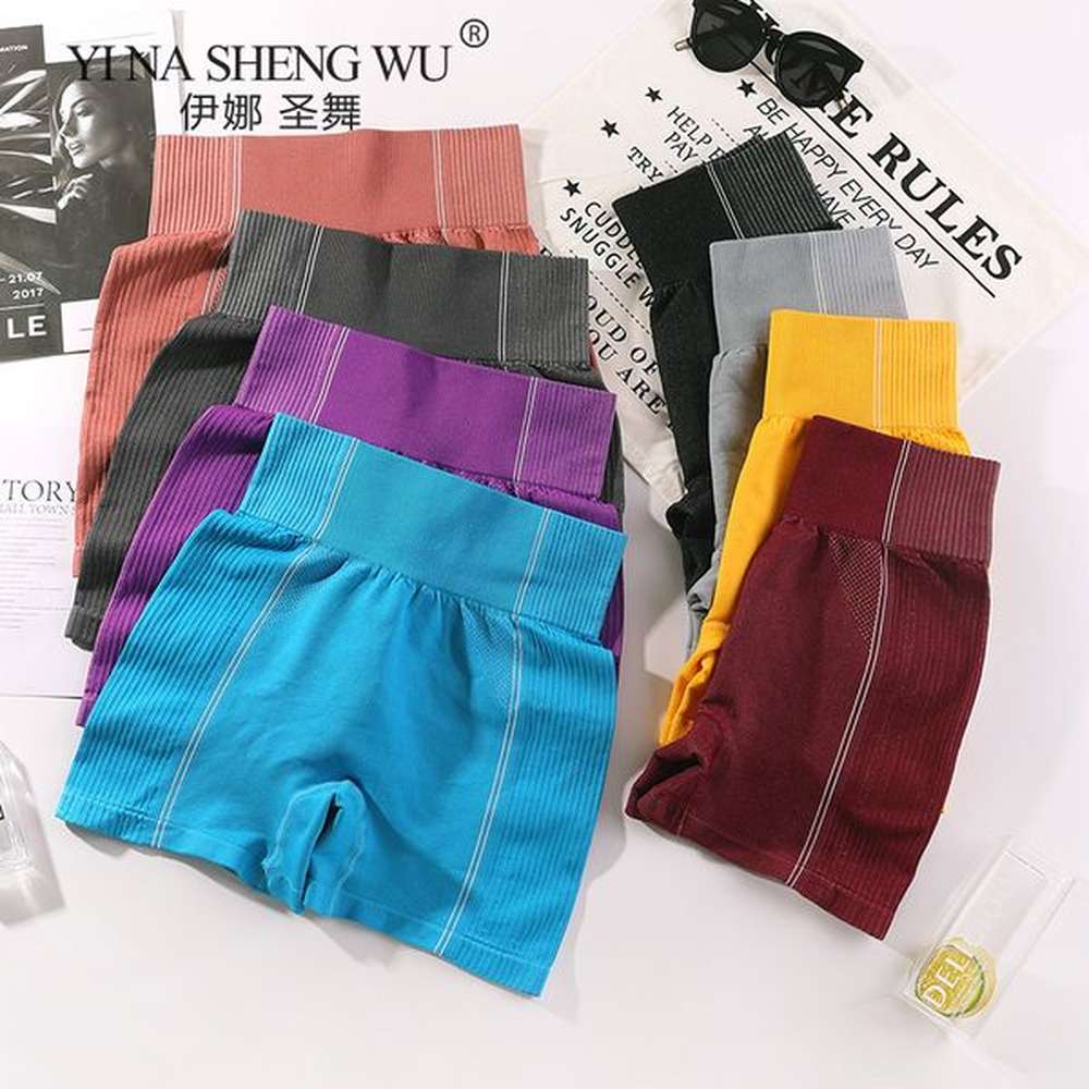 seamless yoga shorts push up women sport leggings high waist