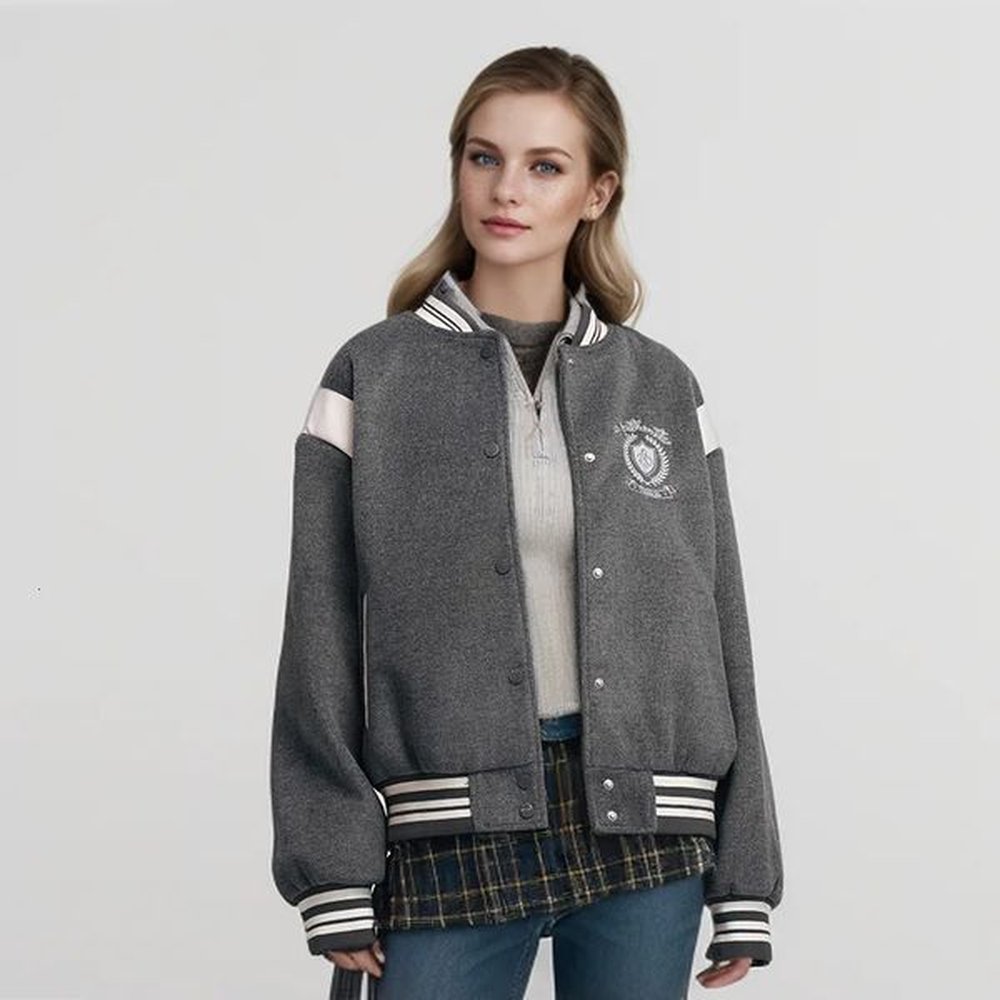 semir coat women embroidery patchwork contrast color loose new