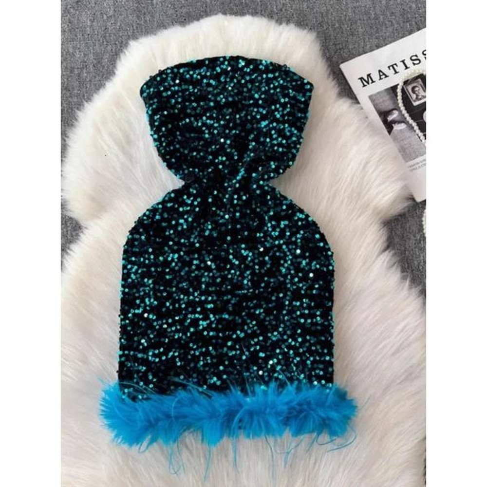 sequin strapless mini dress for women summer fashion sexy backless
