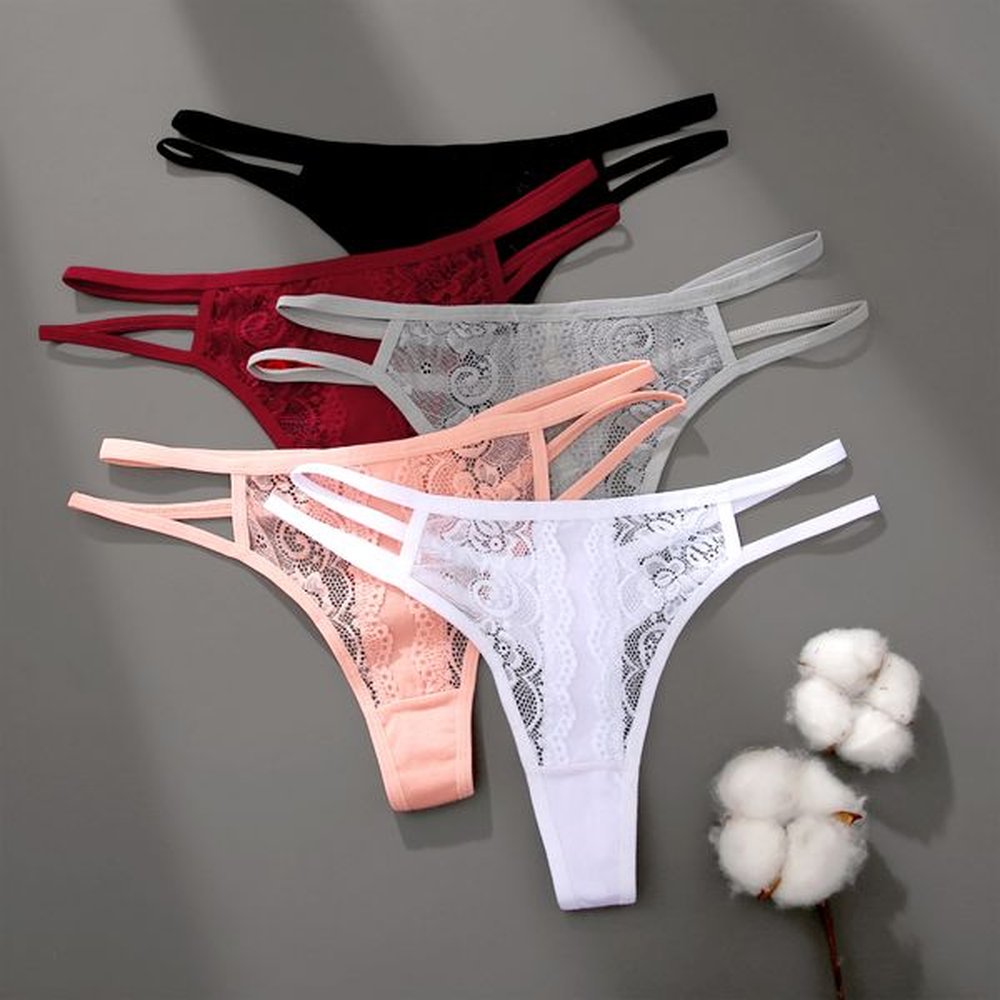 sexy lace thongs women perspective bikini underpants sxl lowrise gstring