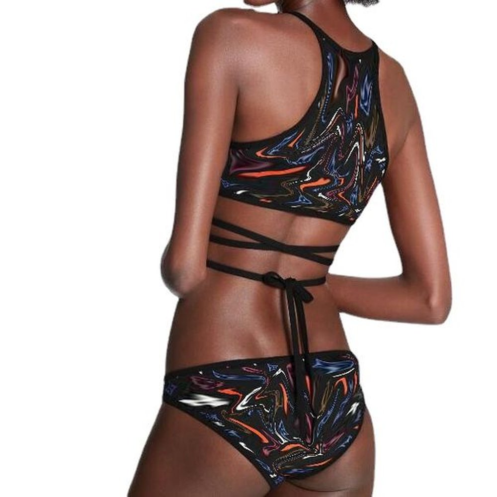 sexy luxury designer two piece bikini swimsuit women push up