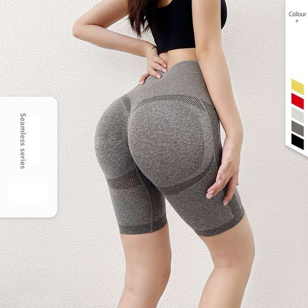 sexy women seamless sports shorts leggings push up casual high