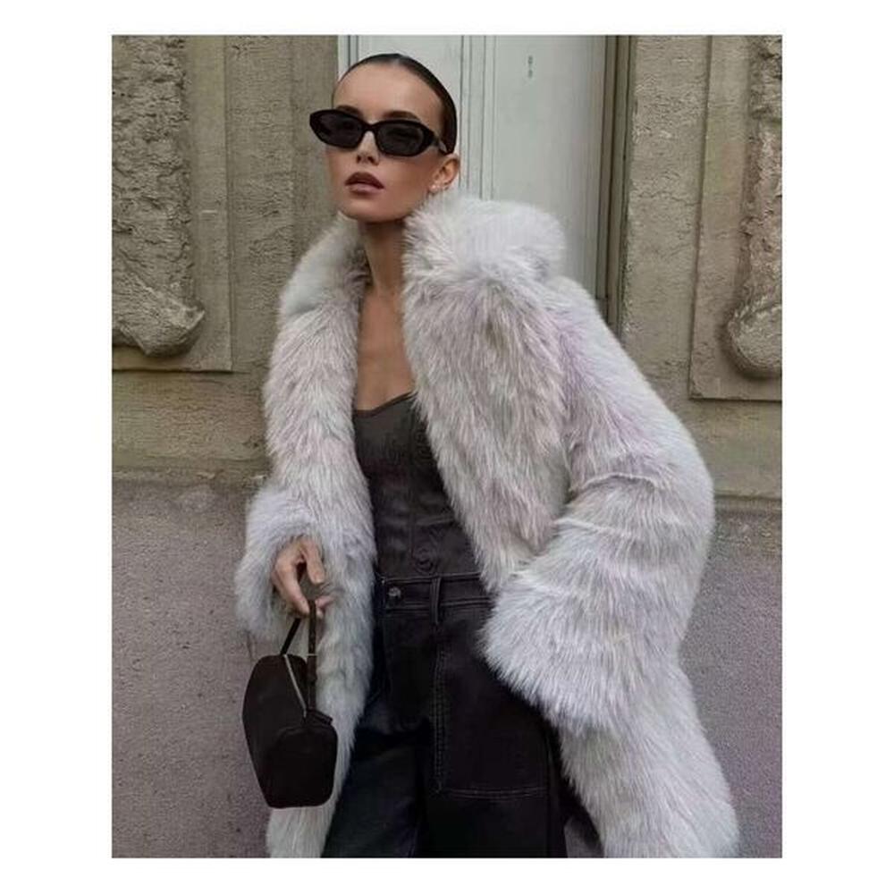shanshi fur coat women autumnwinter womens wear artificial warm medium