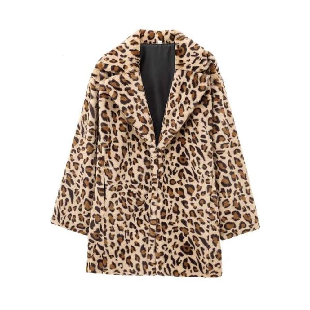 shanshi fur coat women leopard print fur coat for women