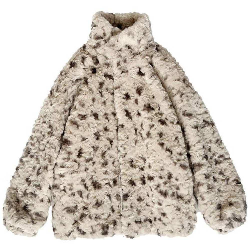 shanshi fur coat women new leopard print brushed coat for