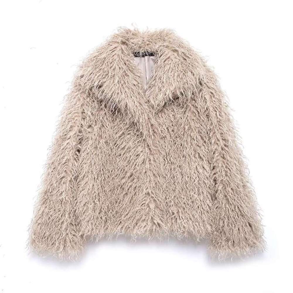 shanshi fur coat women winter new womens fashion short and