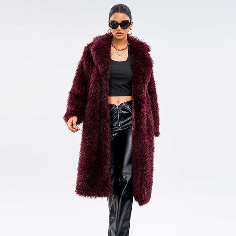 shanshi fur coat women womens fashionable snow fox extended fur
