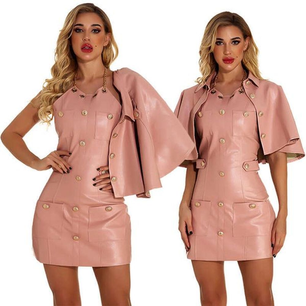shanshi leather jacket women spring new womens pink fashion piece