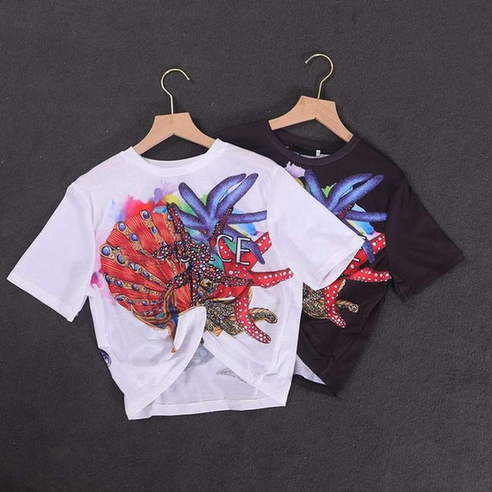 short tops clothes women designer crop top girls cute tshirts
