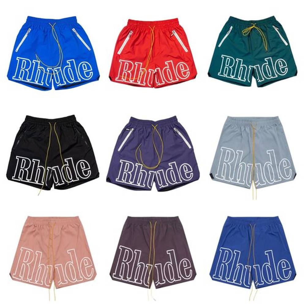 Shorts Mens rhude designer sports shorts running pants fashion high quality shorts summer casual breathable shorts new versatile loose fitti