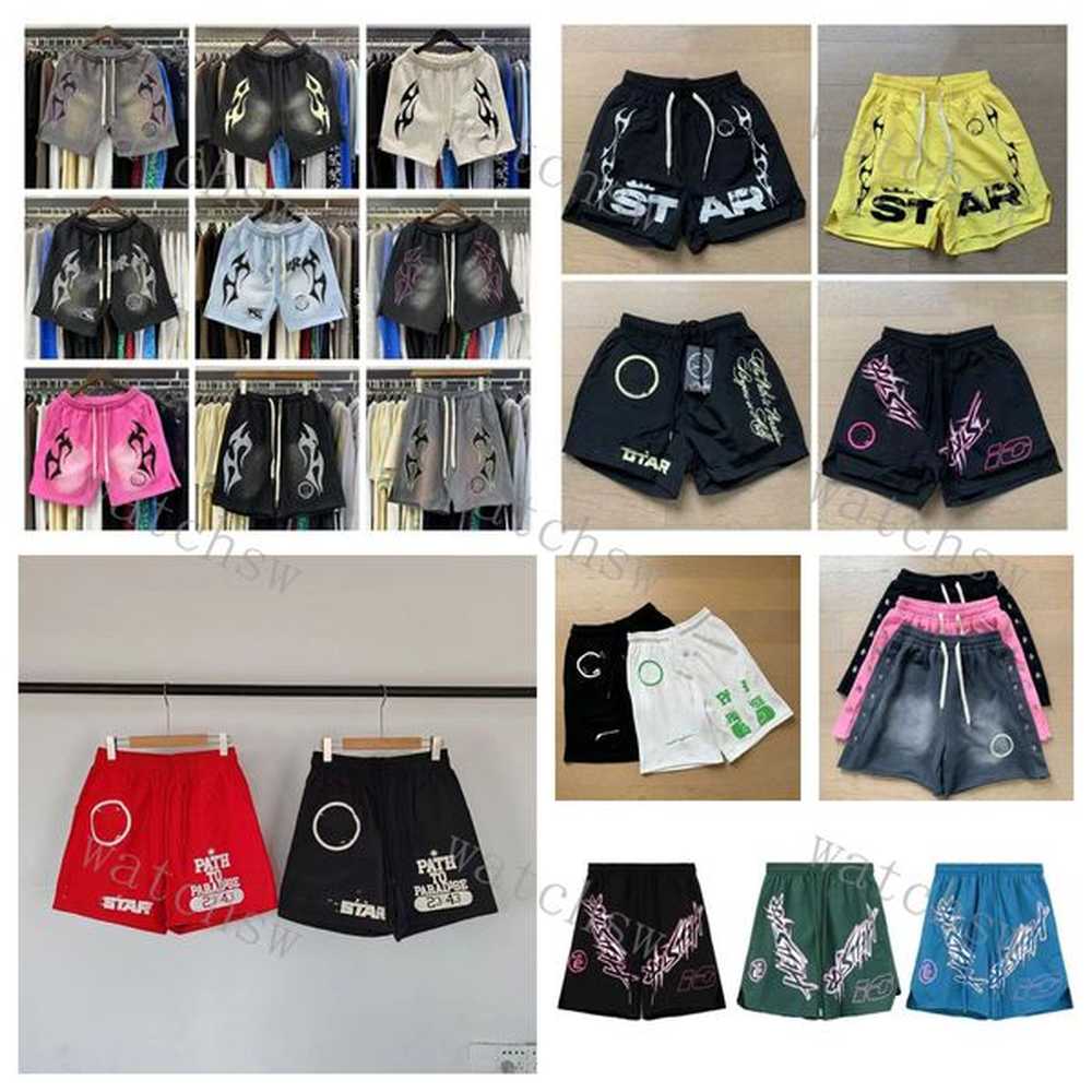 shorts men's shorts designer high version of American fashion brand high street wash to do old retro casual pure cotton circle shorts f