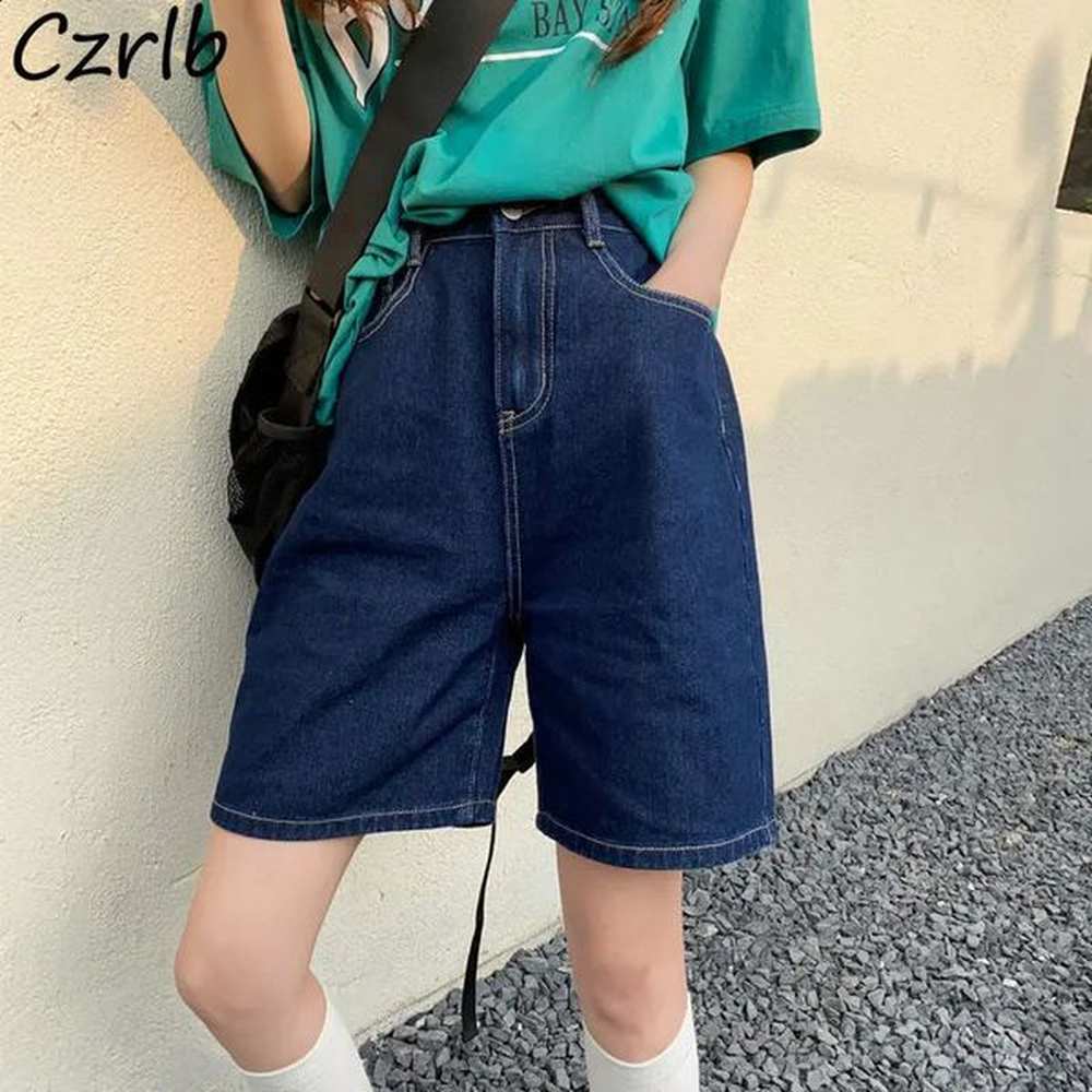 shorts women denim loose summer straight korean ins high waist