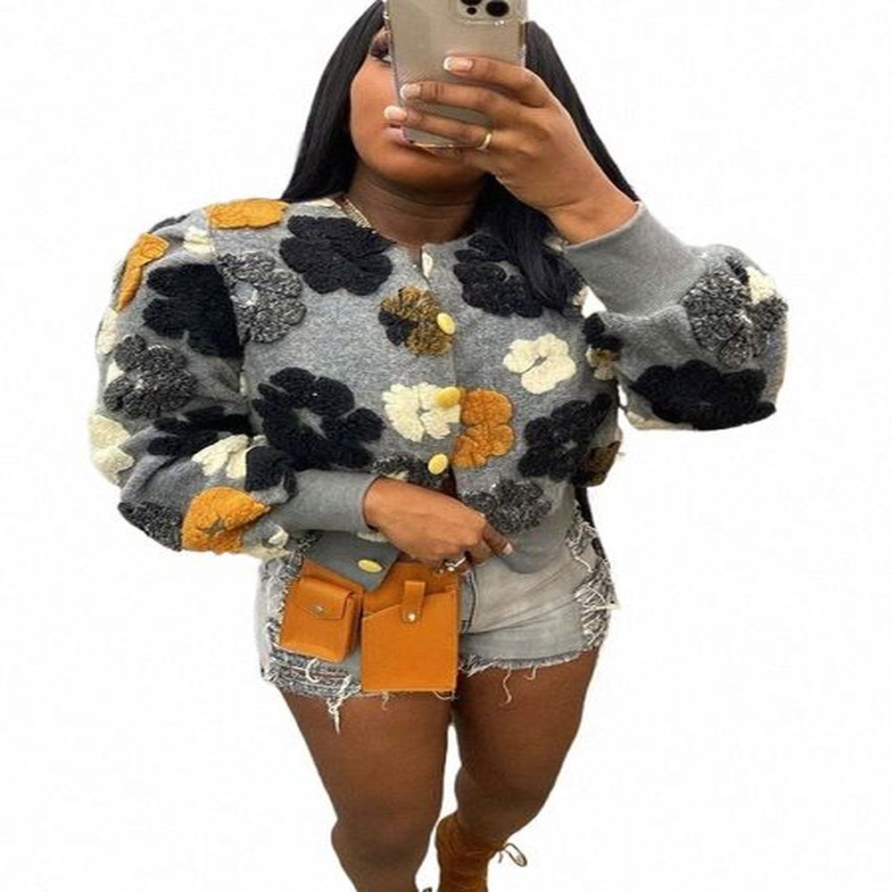 sibybo cott rib knit sweater for woman d fr singlebreasted