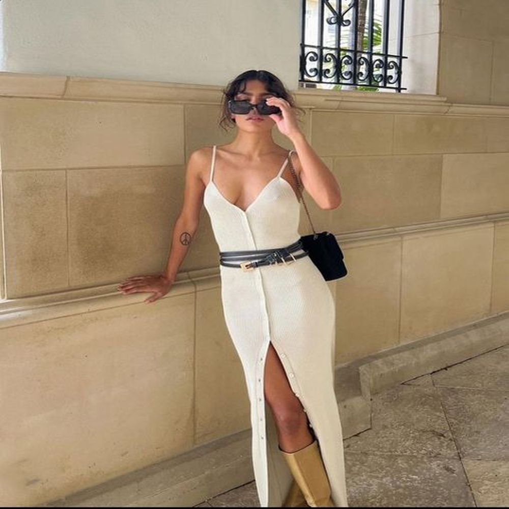 sibybo spaghetti strap split sexy long dress women backless sleeveless