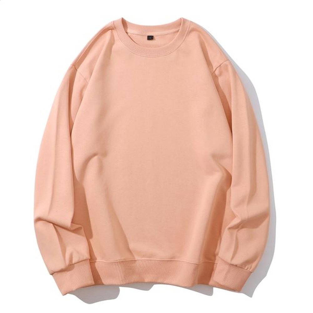simple n round neck sweatshirt men loose streetwear pullover male