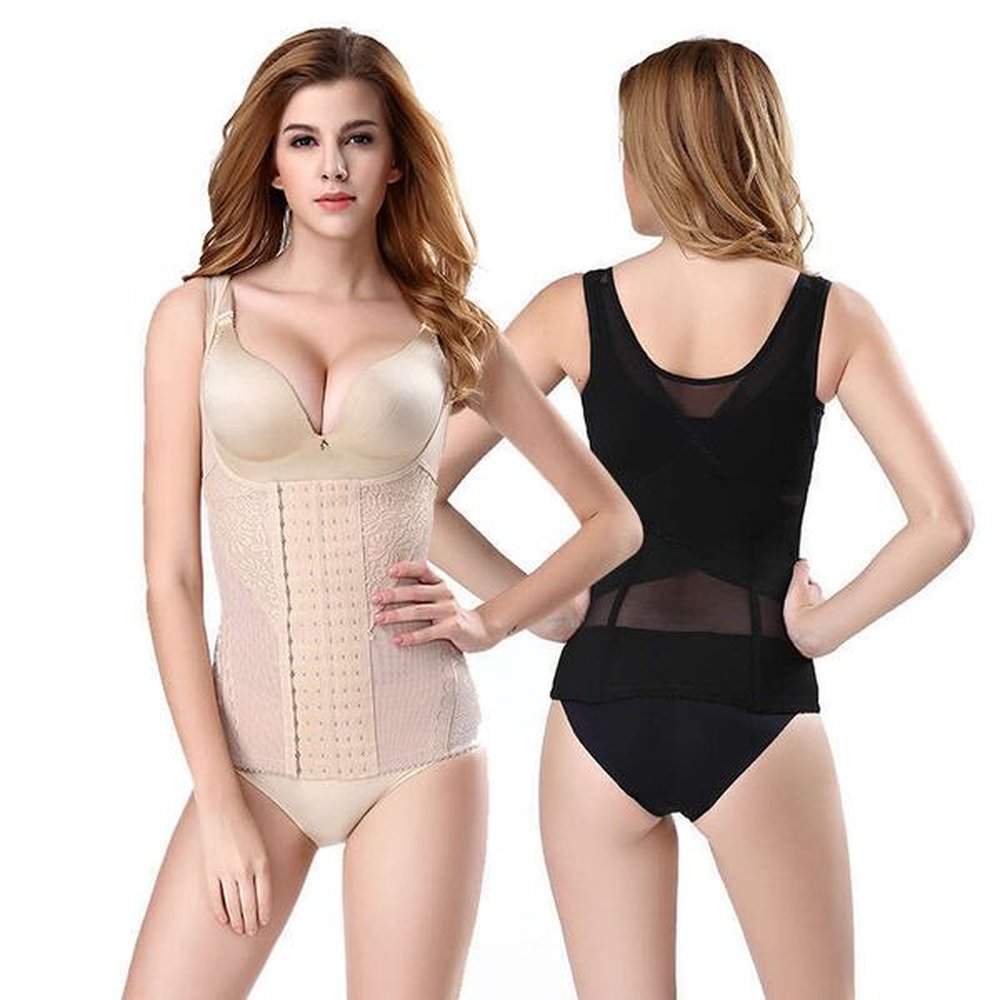 six breasted body tightening belt womens chest support corset oversized
