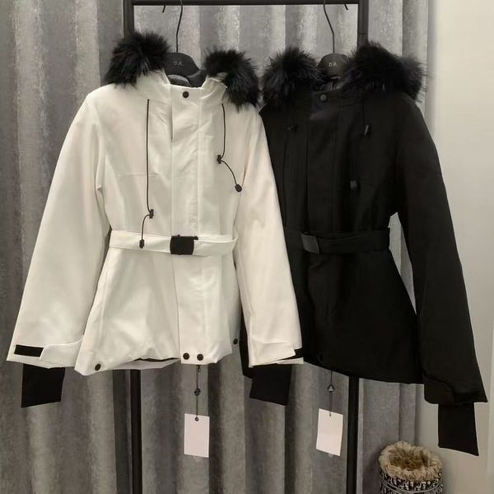 ski down jackets ski suit down coats parkas fur collar