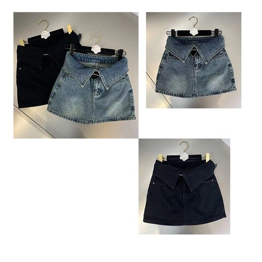 skirt designer luxury womens denim casual dress a line lady