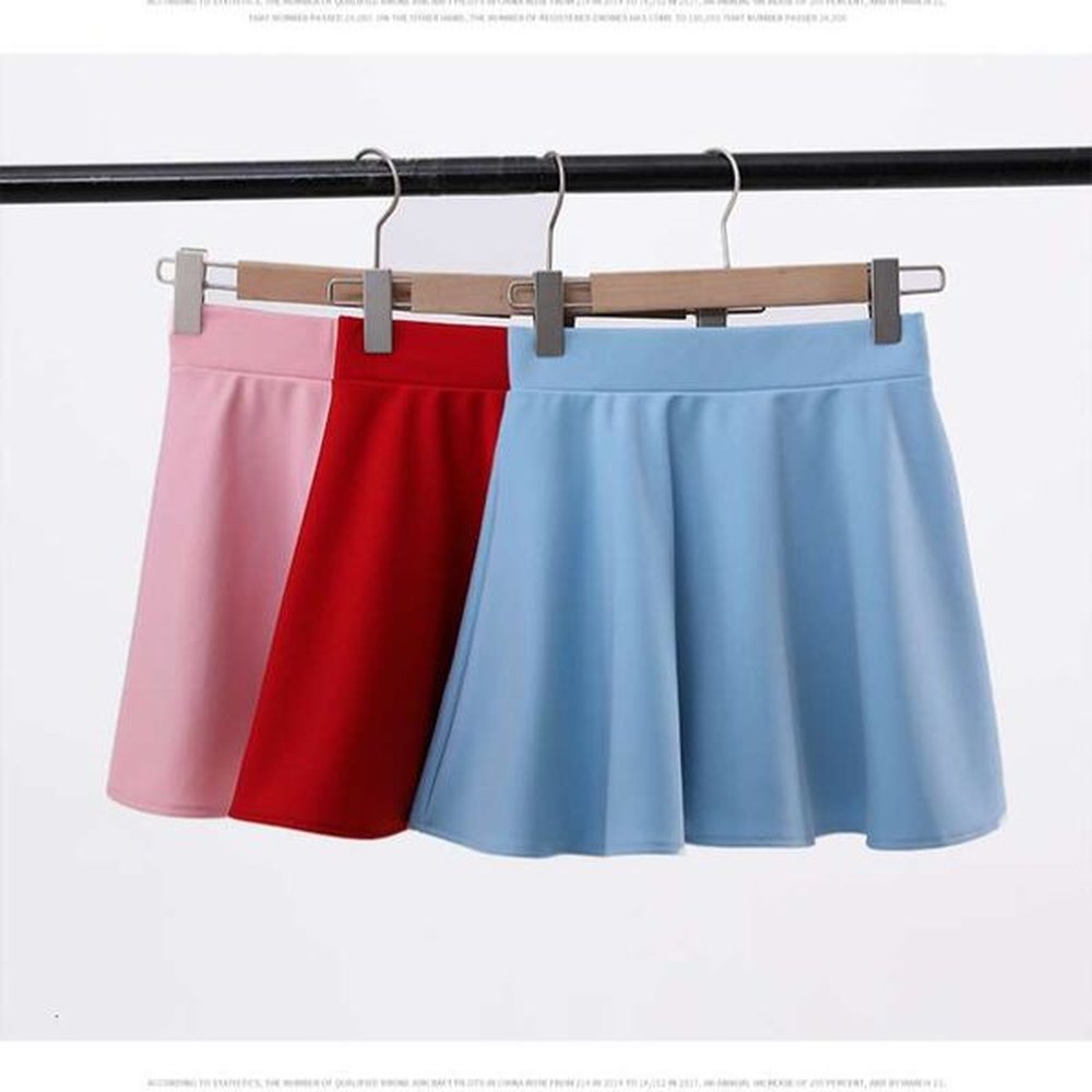 skirt womens with shorts pink korean summer clothes jupes