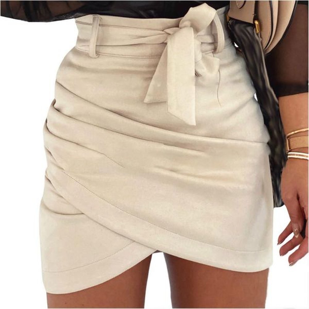 skirts fashion women suede bodycon pencil skirt ladies party
