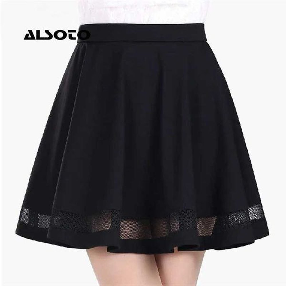 skirts womens summer school skiing midi tutu womens fashion grid