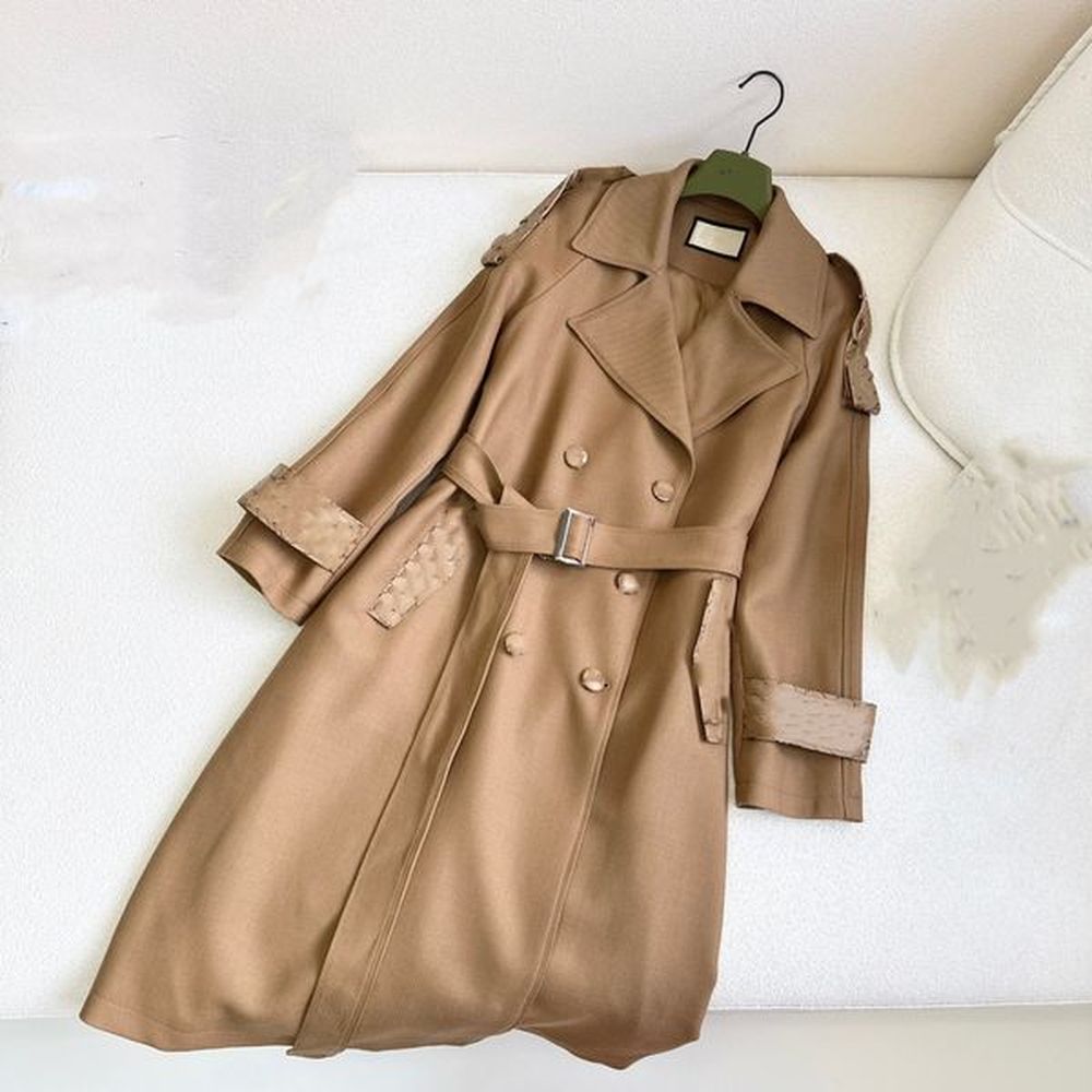 sl autumn fashion elegant belt designer trench spring womens coat