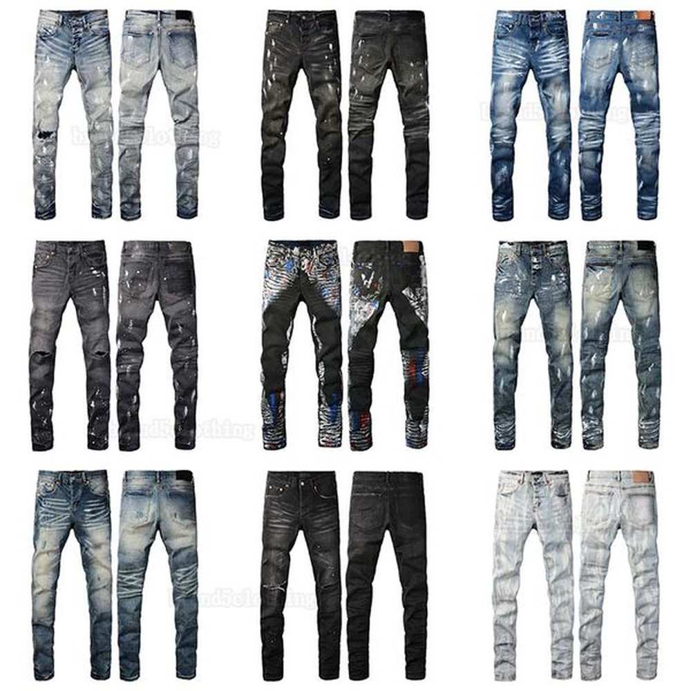 Slim jeans designer mens printed straight jeans man black straight retro streetwear casual sweatpants designers joggers pant biker straight