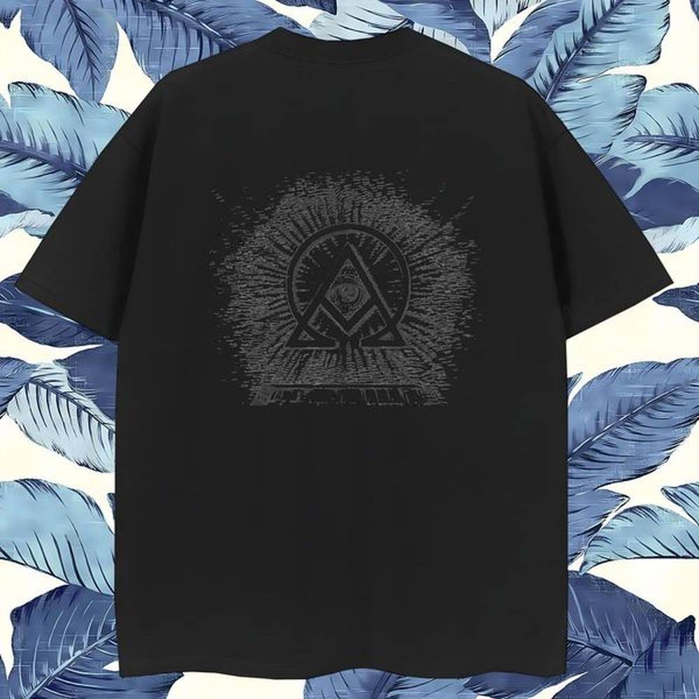 Soft Man T Shirts 100% Cotton 230g eye of the devil High Street Hip Hop DIY Logo Oversized Breathable Crew Neck Men Tops Tees 2024 DIY Tshir