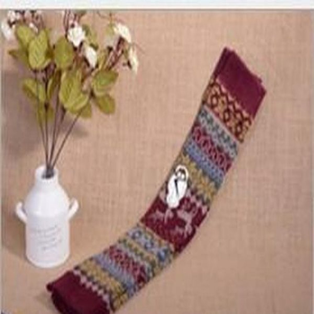 soft winter rabbit fur wool blend women long leg