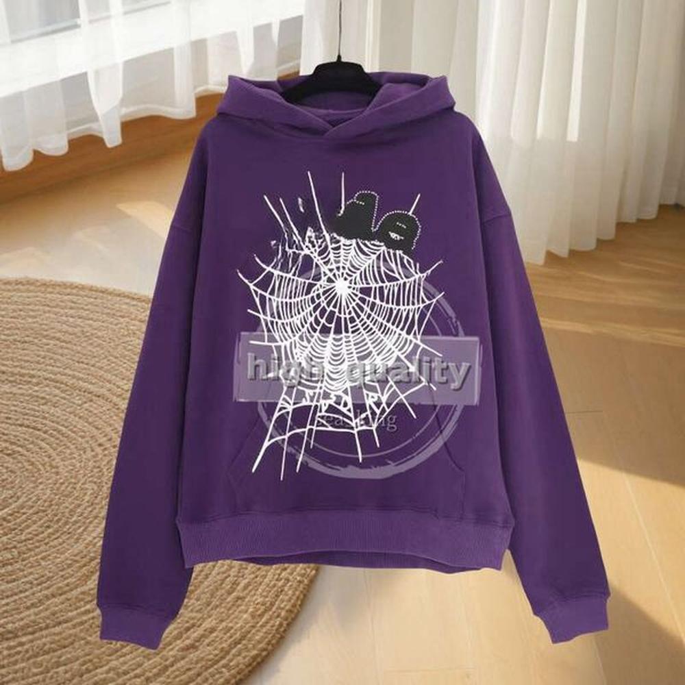 Spider Hoodie Designer Hoodie Mens Womens Sp5 Hoodie Cotton Sweatshirt Sp5det Hoodie Sp5drr Hoodie Web Foam Letter Printed American Street H