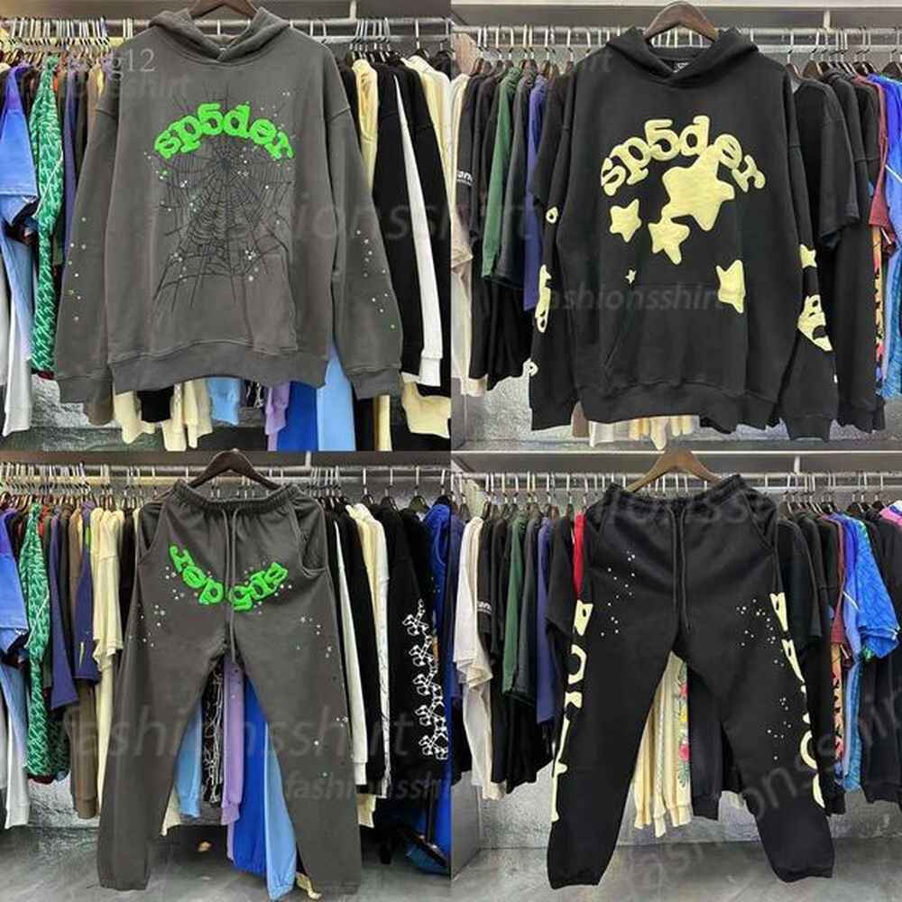 Spider Hoodie Designer Mens Hoodie Men Tracksuit Hooded Young Thug Pink Hoodies Womens Sweatshirts Pants Web Printedgraphic Hoodies Print Sp
