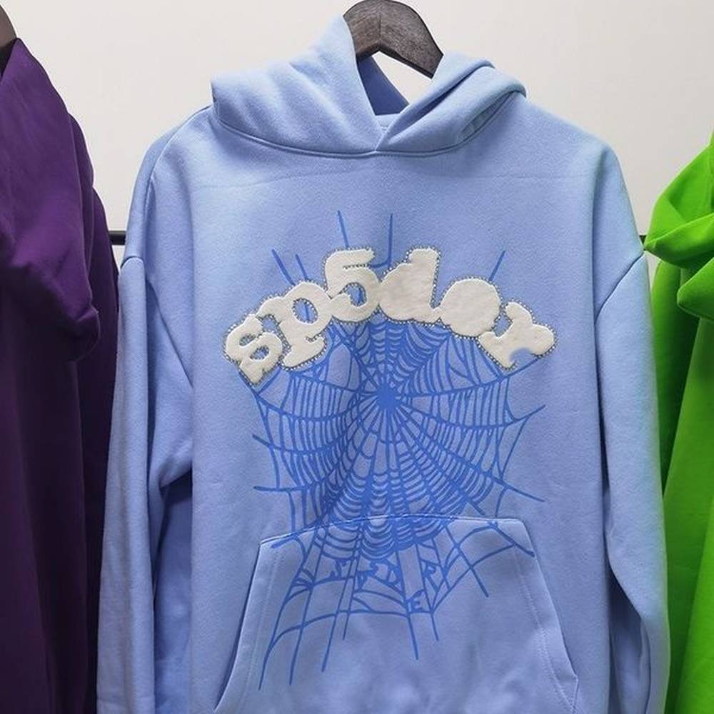 Spider Hoodie Embroidery Rhinestone Hoodie Designer Sweatshirt 555 Hoodie Web-Graphic Foaming Sp5derr Tracksuit Print Hip Hop Y2k Young Thug